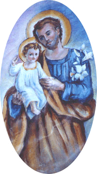 Immagine di S.Giuseppe nello stendardo del Gremio